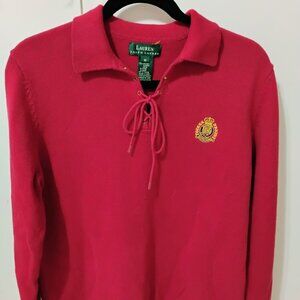 Ralph Lauren Red Crown Crest Women's sweater